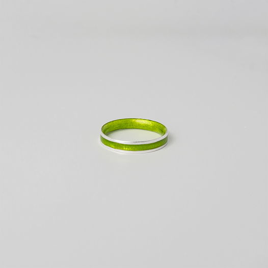 Кольцо CIRCLE зеленое