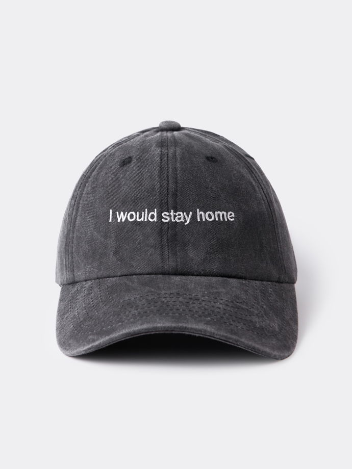 кепка из вареного хлопка stay home club