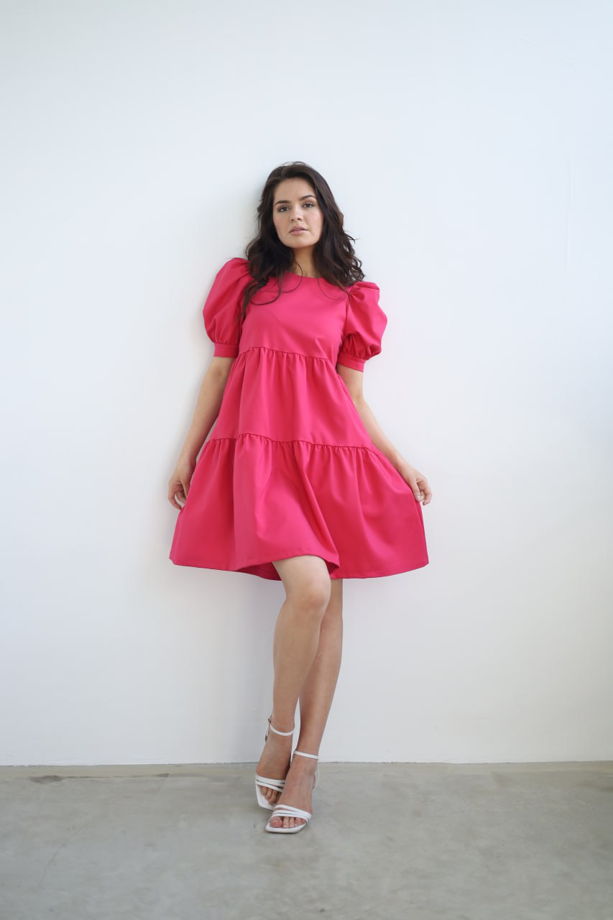 Платье Riva из хлопка розовое