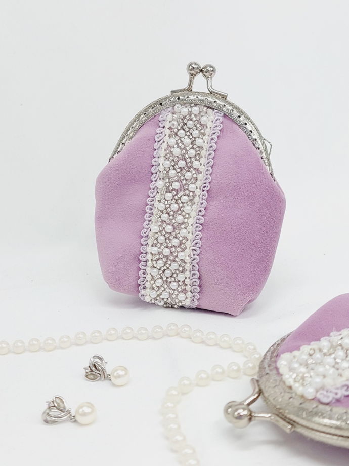 Женский кошелек велюр