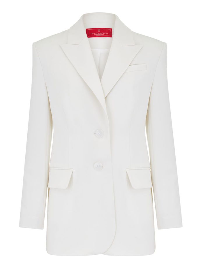 Приталенный жакет из костюмной вискозы