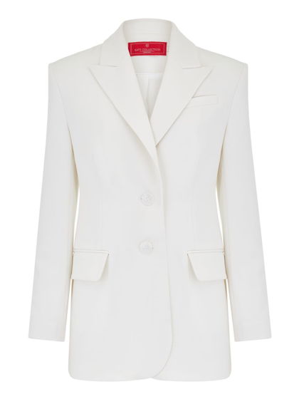 Приталенный жакет из костюмной вискозы