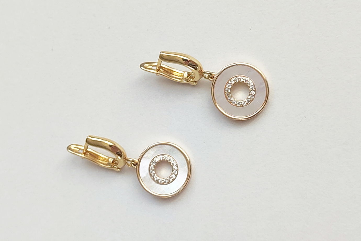 Серьги с перламутром