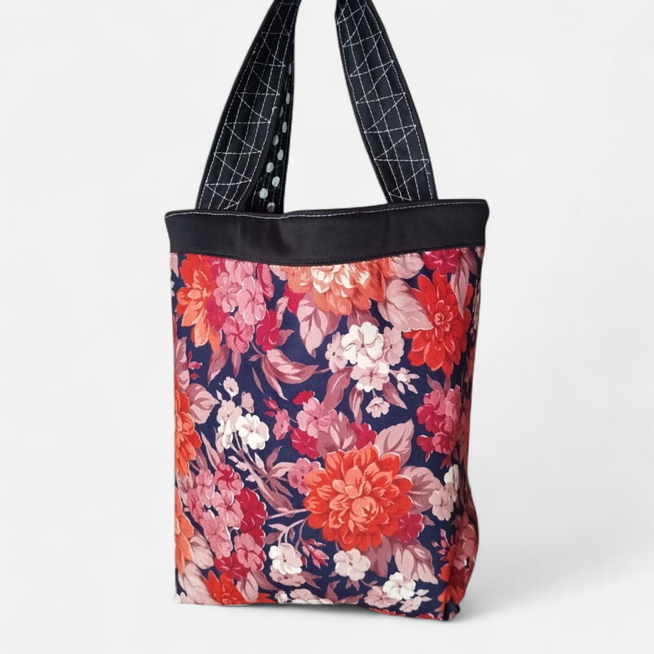 Сумка шоппер из переработанного денииа ручной работы, авторская