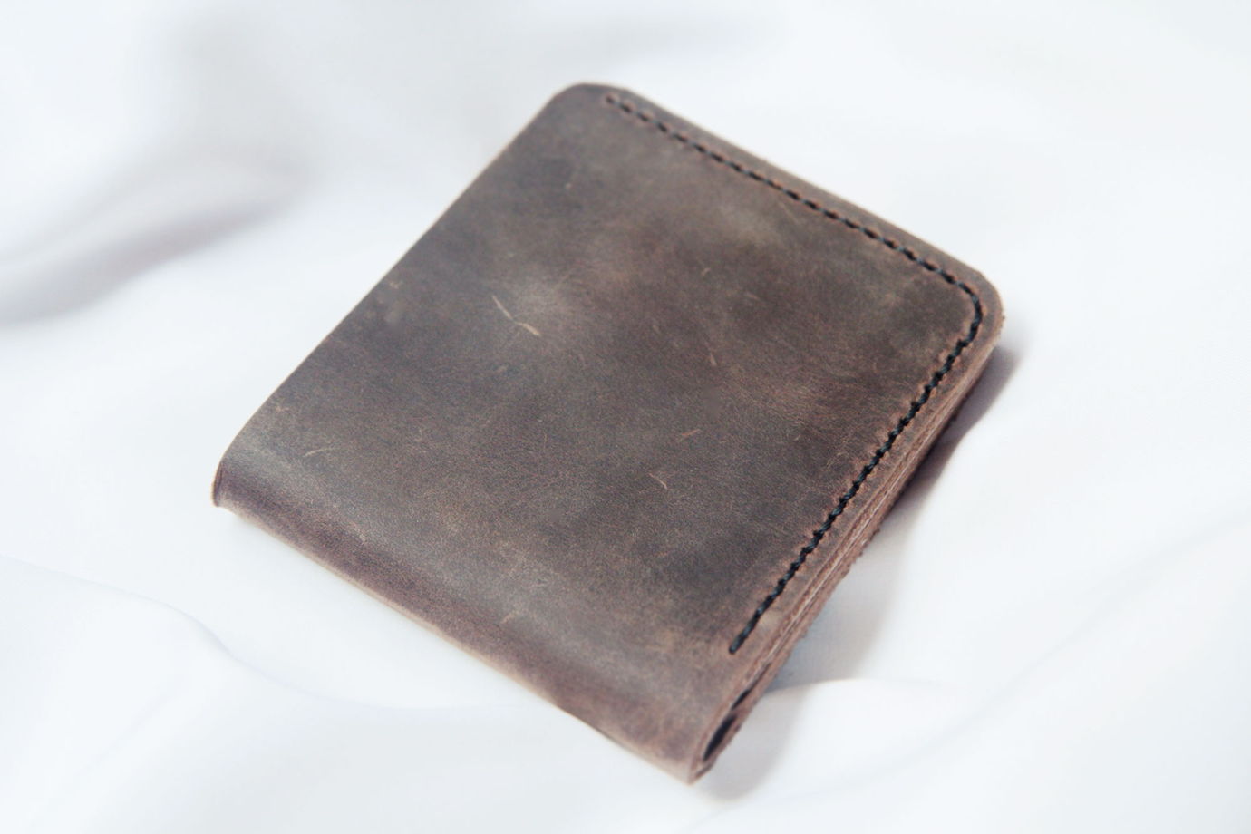 Коричневый кошелек из мягкой натуральной кожи ручной работы Wild Village