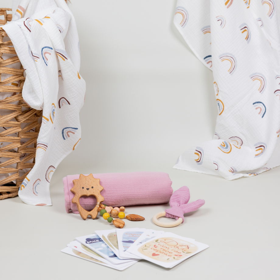 Подарочный набор для новорожденного с пеленкой