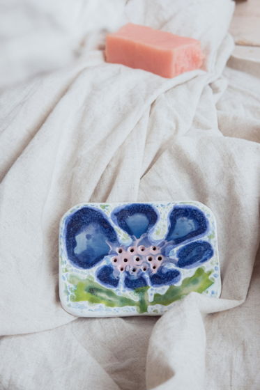 Мыльница керамическая "Цветок"