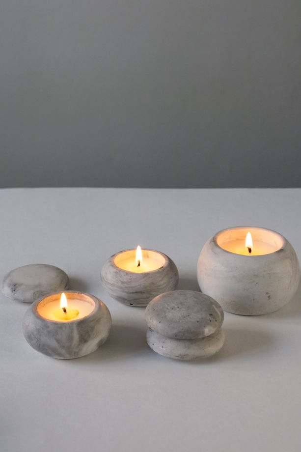 Набор свечей "Речные камни" с ароматом FOREST SPIRIT