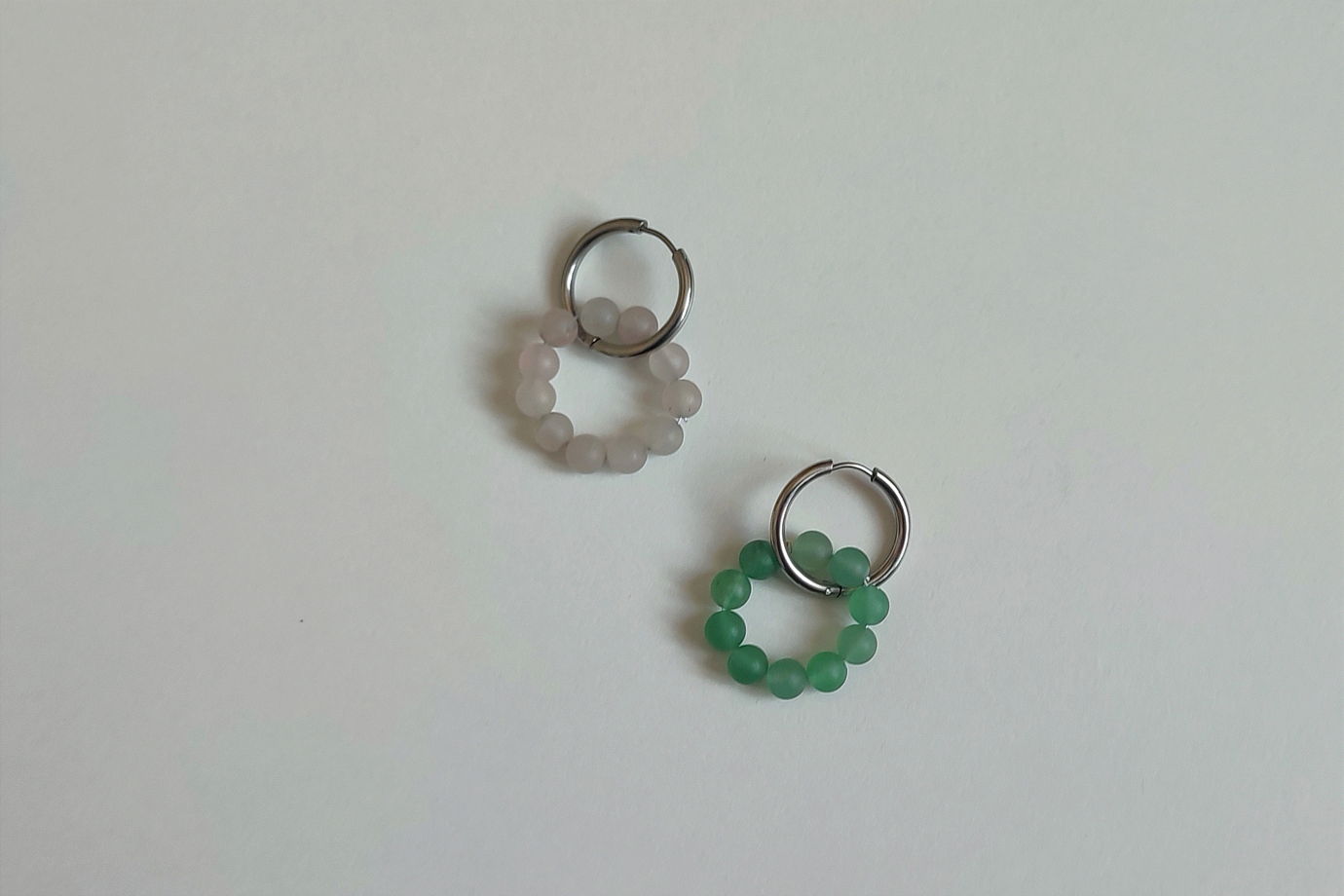 Серьги асимметричные кольца