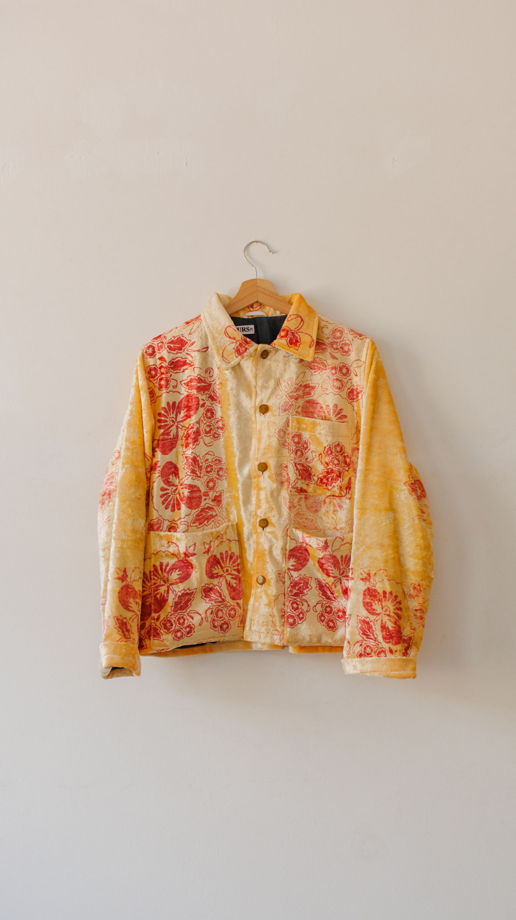 Кремовая Бархатная Куртка/Creme Velvet Jacket