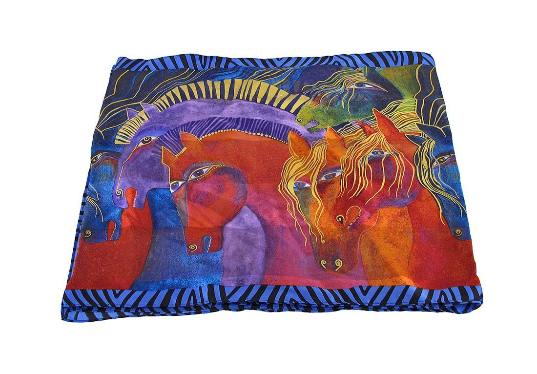 Шёлковый шарф Laurel Burch "Дикие скакуны" (Wild Stallions)