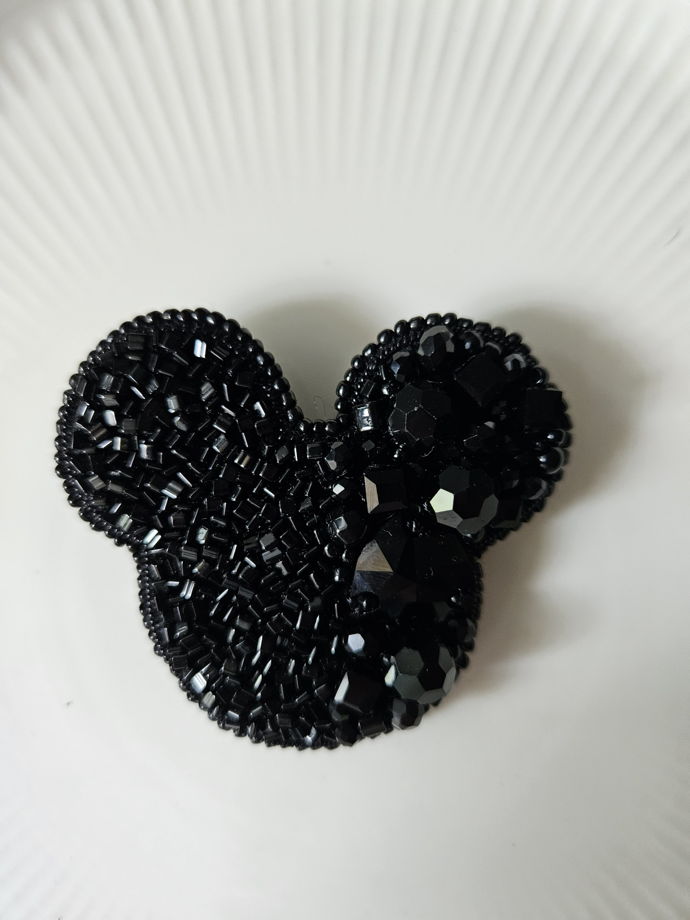 Брошь объемная BLACK MICKEY mini