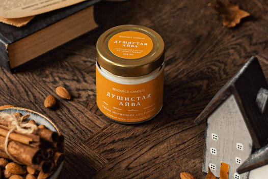 Ароматическая соевая свеча Душистая Айва 200ml