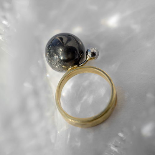 Латунное кольцо «Млечный путь-Спутник»