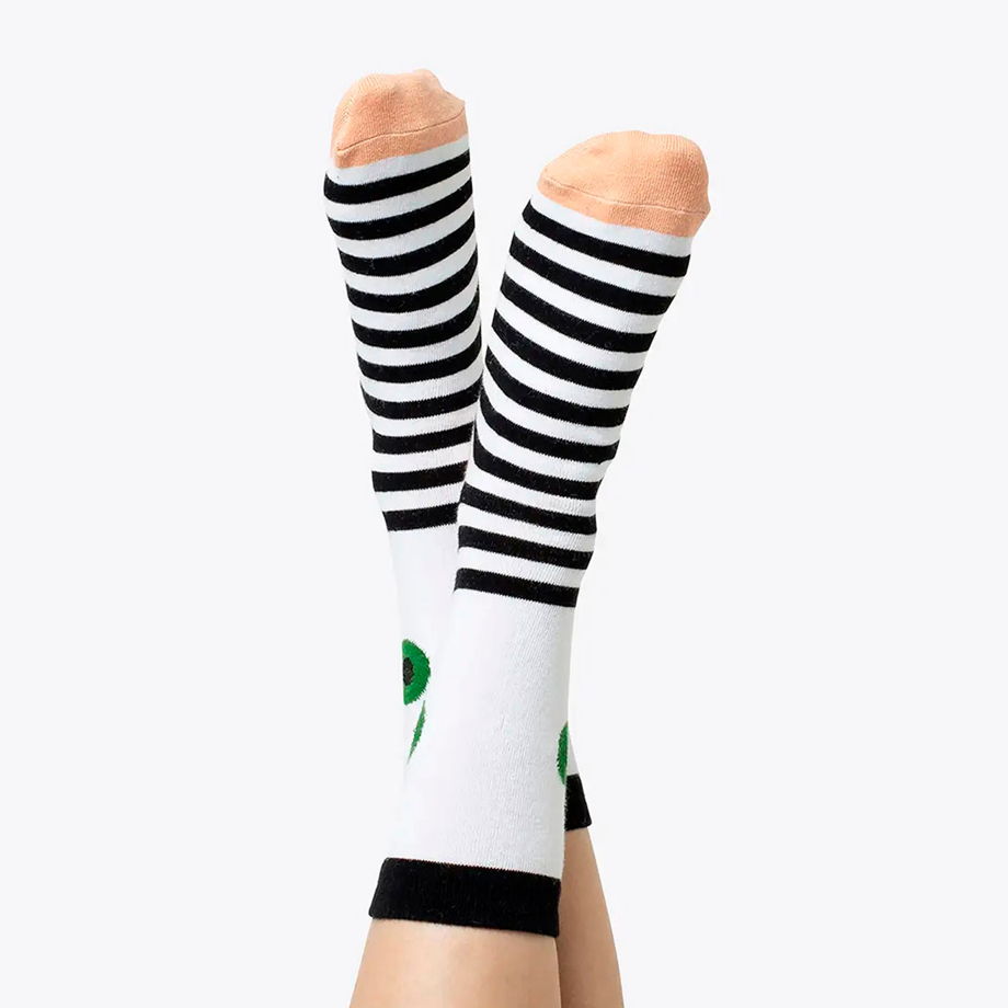 Носки в форме глаз DOIY Eye Green Socks