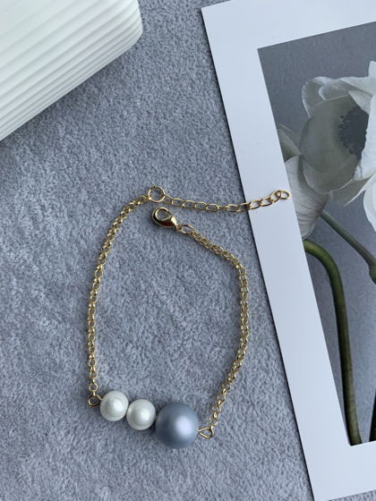 Браслет с жемчугом Майорка «Гортензия»