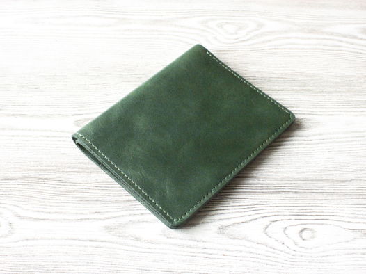 Портмоне ручной работы, из натуральной кожи, для CТС, карт и банкнот