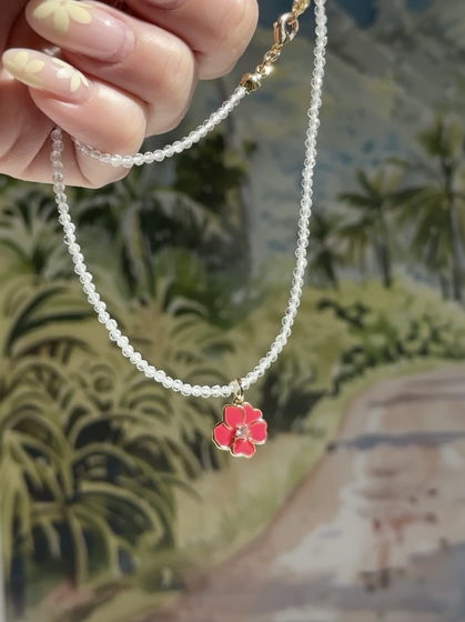 Колье с горным хрусталем LEI NOHEA blush