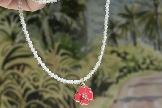 Колье с горным хрусталем LEI NOHEA blush