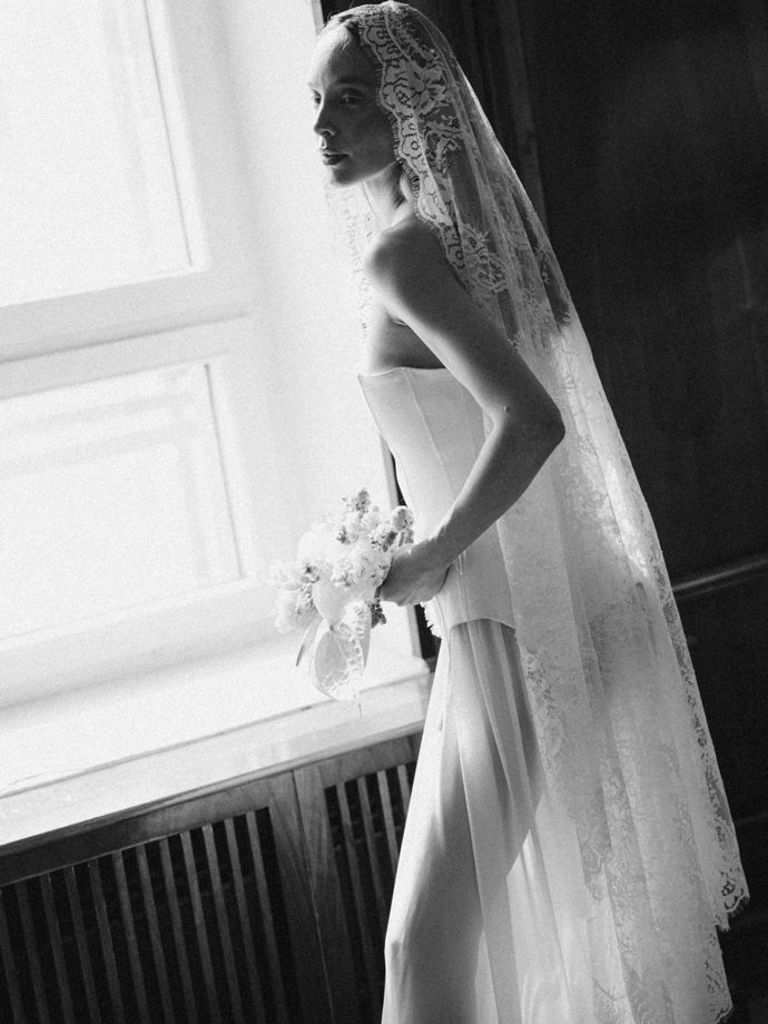 Кружевная фата Белла