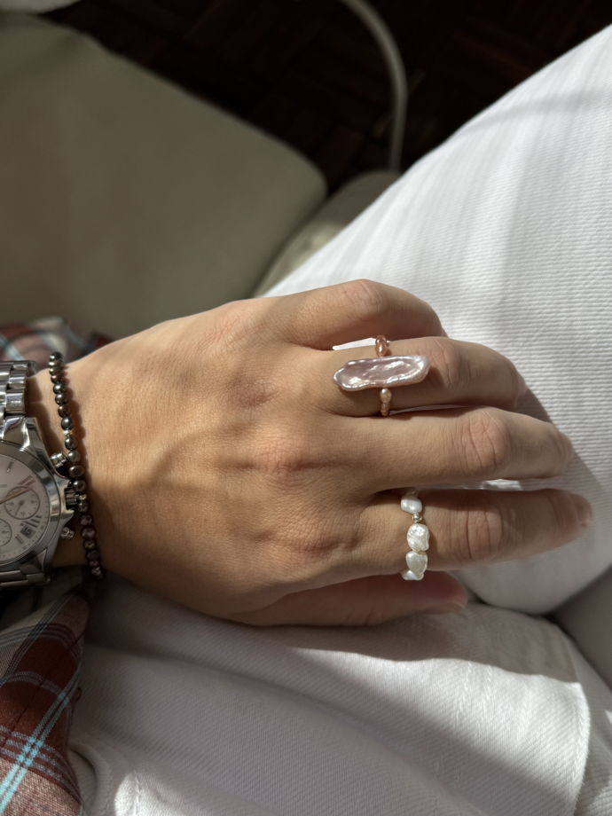 Кольцо из жемчуга