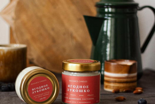 Ароматическая соевая свеча Ягодное Лукошко 200ml