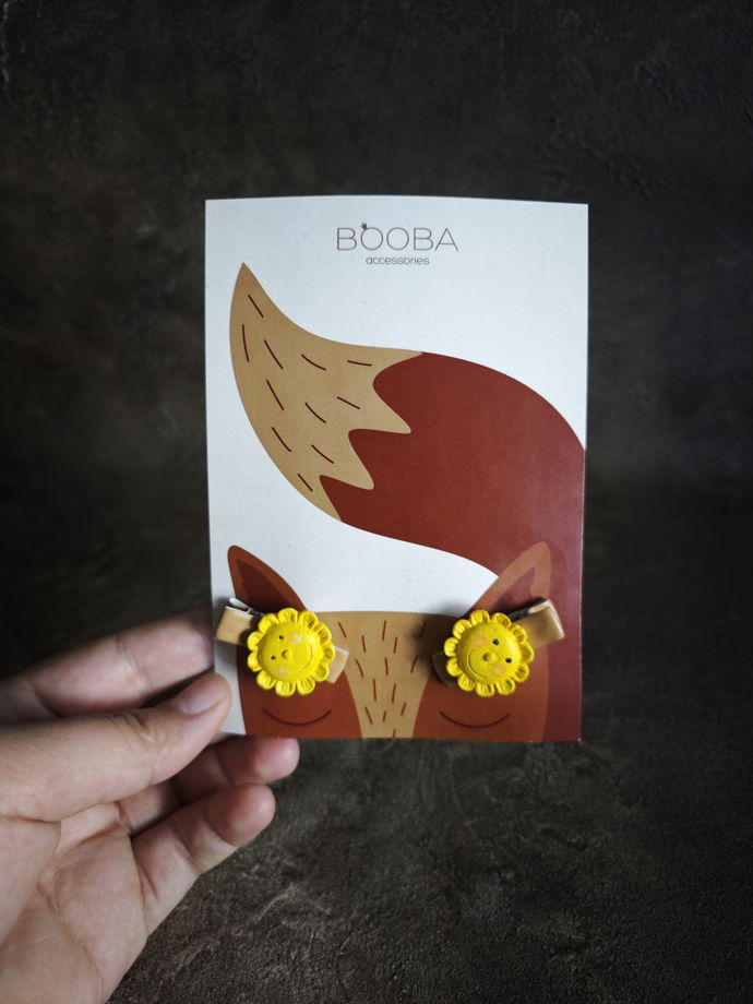 Заколки для волос: "Моя деревня"