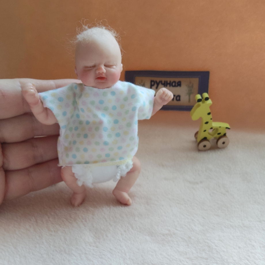 Мини Реборн кукла младенец девочка ручной работы