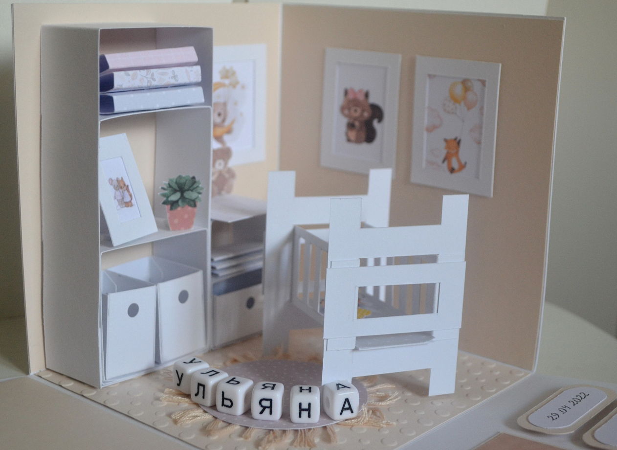 Подарочная коробочка "Детская комната в миниатюре"