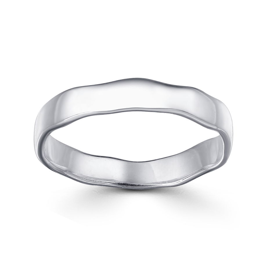 Серебряное кольцо волна 3.5 мм