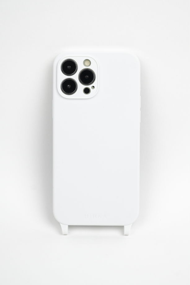 Белый чехол на iPhone SILICONE WHITE BIRKA CASES