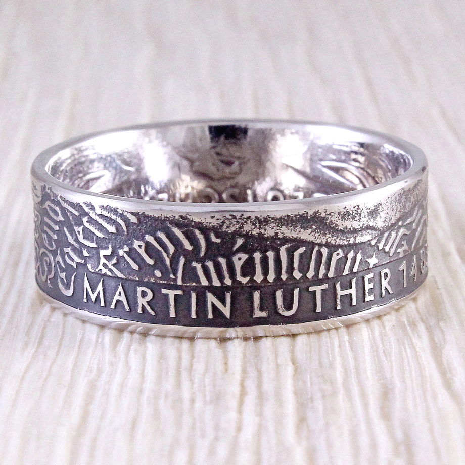 Кольцо из монеты (Германия) Мартин Лютер
