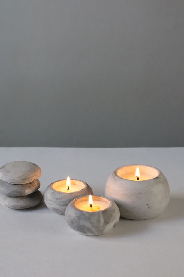 Набор свечей "Речные камни" с ароматом MOONLIGHT MEDITATION