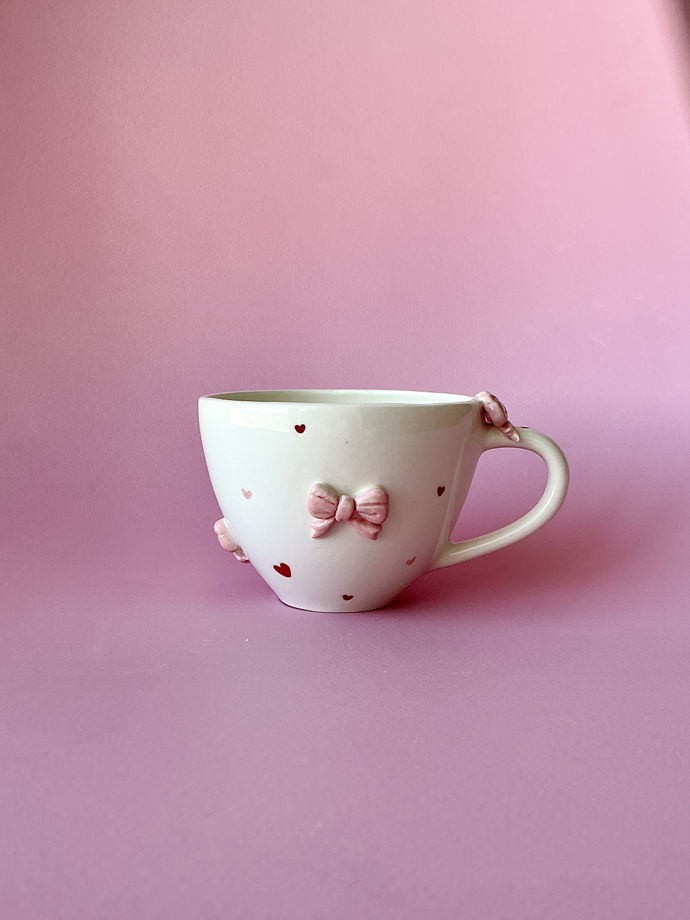 Чашка «Розовые бантики»