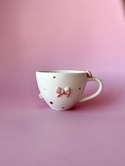 Чашка «Розовые бантики»