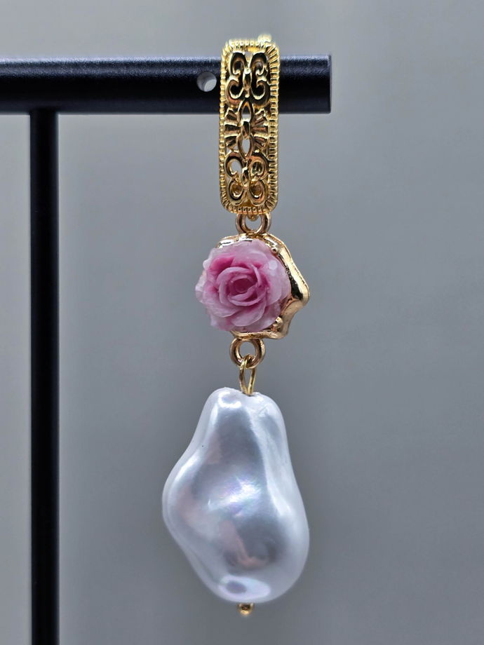 Серьги "Нимфа" с английским замком