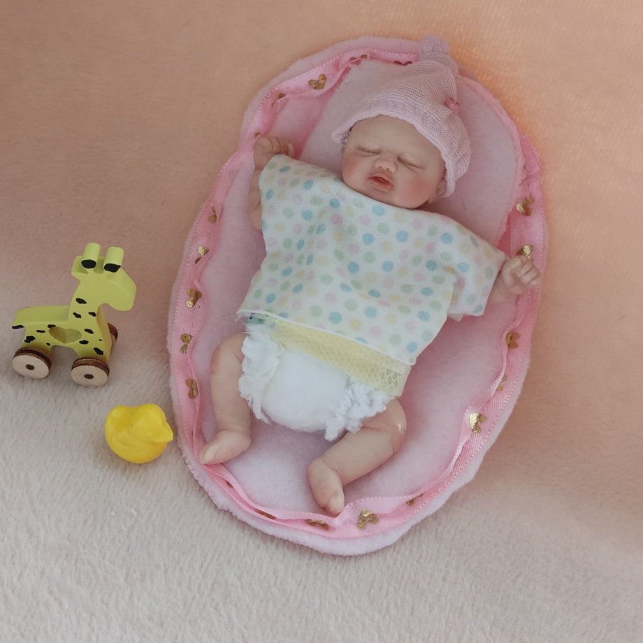 Мини Реборн кукла младенец девочка ручной работы