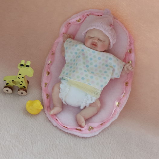 Мини Реборн кукла младенец девочка ручной работы