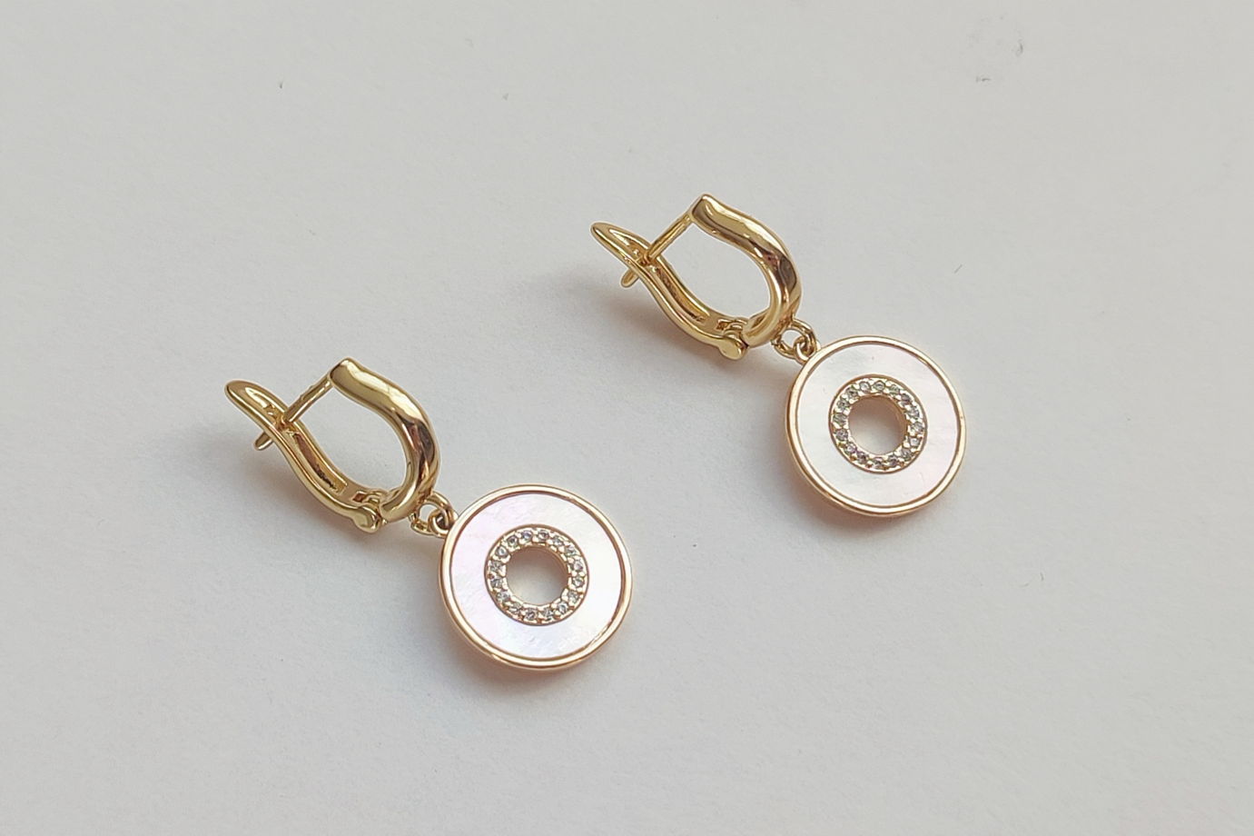 Серьги с перламутром