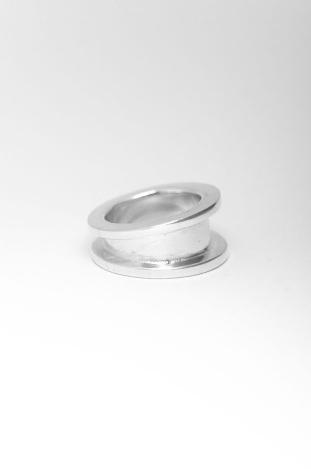 Кольцо Катушка из серебра.