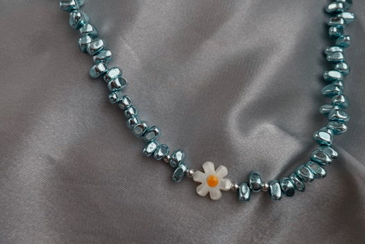 Подвеска Гематитовый цветок