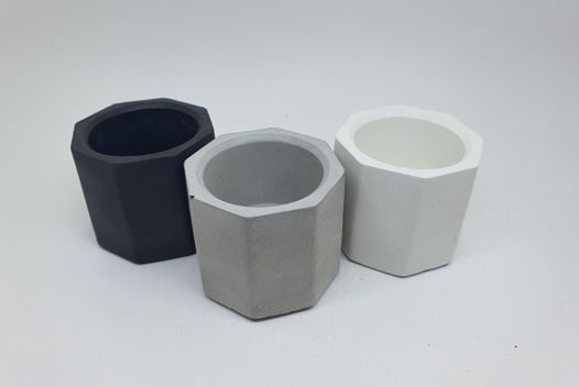 Подсвечник окта для чайной свечи из бетона