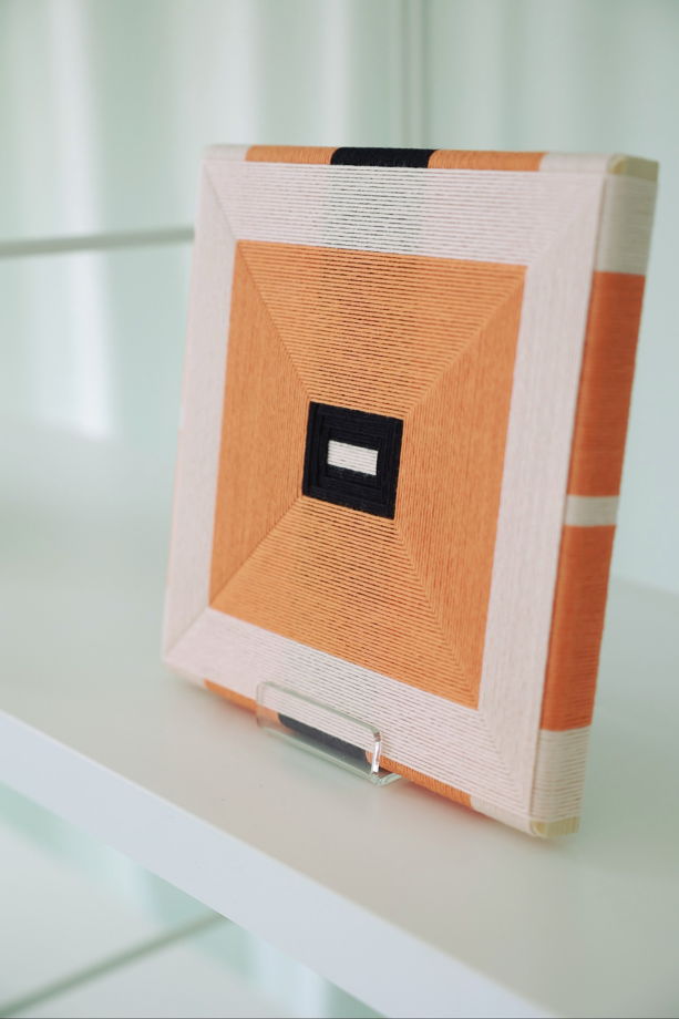 Панно декоративное текстильное номер 89 Цветок мака/ В наличии