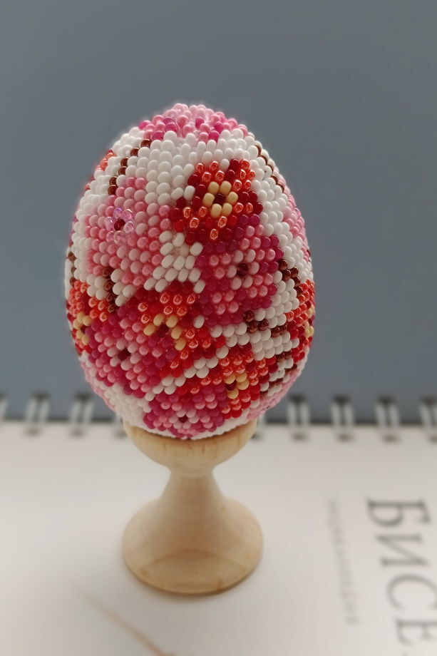 Яйцо пасхальное из бисера handmade в ассортименте