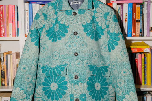 Куртка с Зелёными Ромашками/Green Daisy Padded Jacket