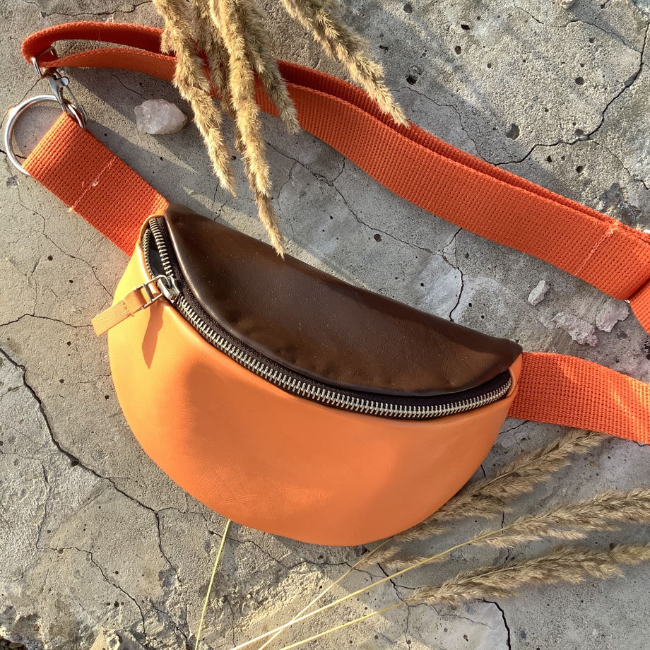 Женская поясная сумка MARISTO ручной работы из итальянской эко-кожи