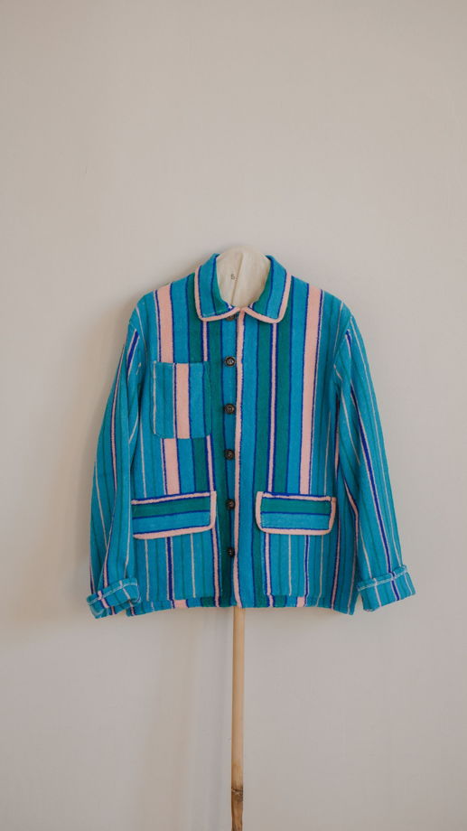 Полосатый Махровый Пиджак/Striped Towel Jacket