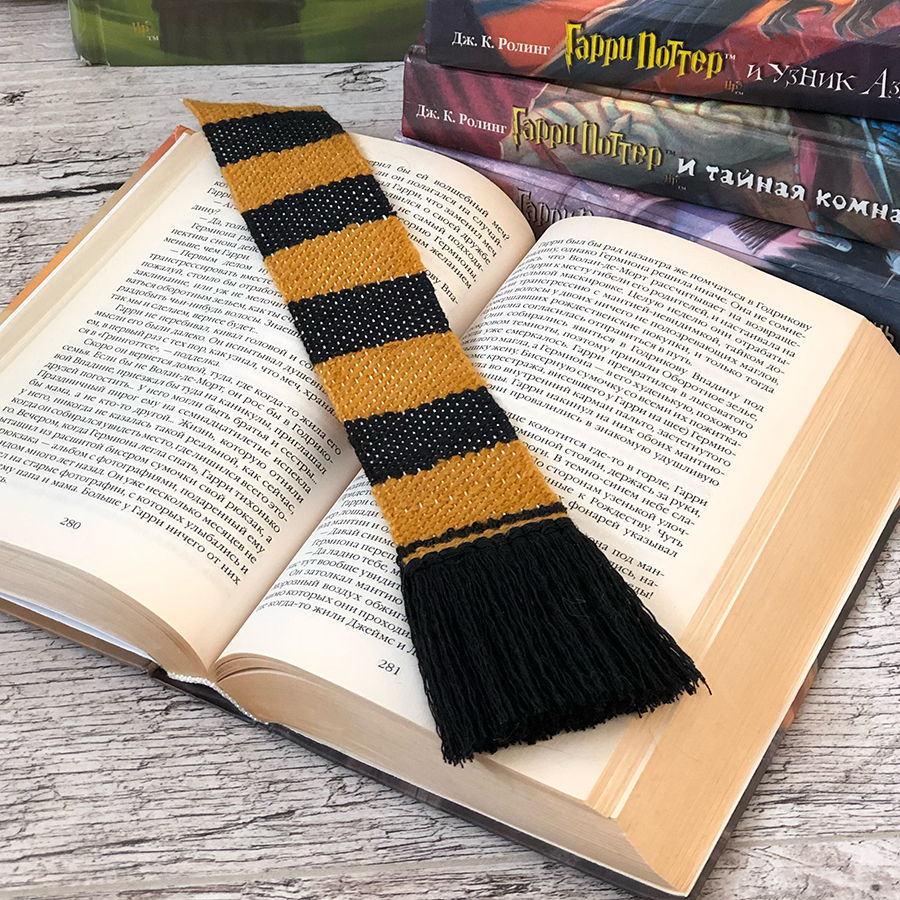 Закладка для книги Гарри Поттер ткачество макраме
