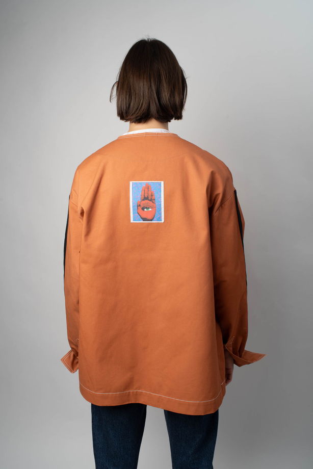 Рубашка - куртка Клубника в полоску