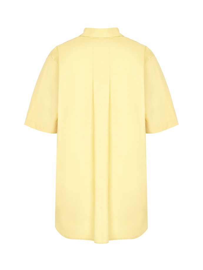 Рубашка из хлопка желтая